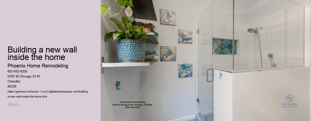 Building a new wall inside the home